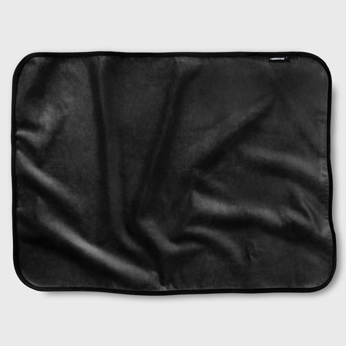 Liberator Fascinator Throw — Microvelvet Mini, Black - L8092