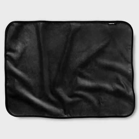 Liberator Fascinator Throw — Microvelvet Mini, Black - L8092