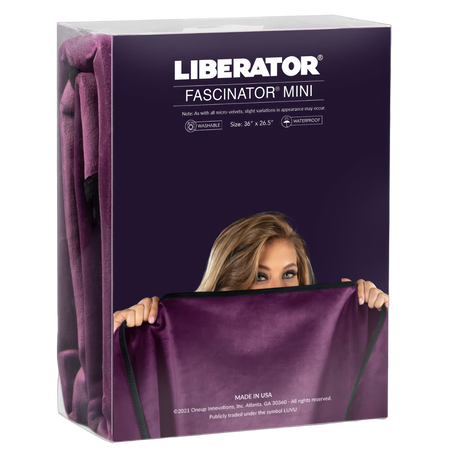 Liberator Fascinator Throw — Microvelvet Mini, Black - L8092