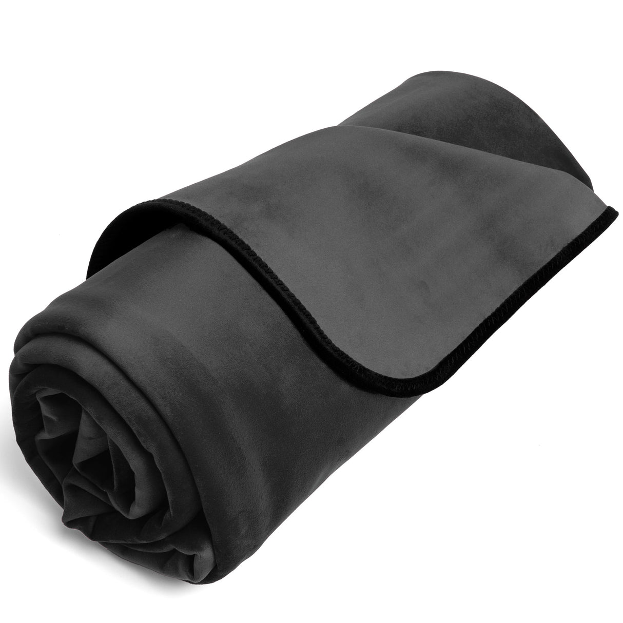 Liberator Fascinator Throw — Microvelvet Mini, Black - L8092