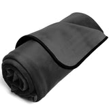 Liberator Fascinator Throw — Microvelvet Mini, Black - L8092