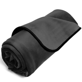 Liberator Fascinator Throw — Microvelvet Mini, Black - L8092