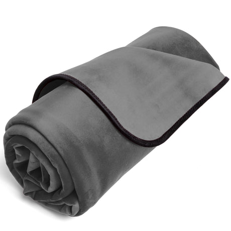 Liberator Fascinator Microvelvet Throw — Grey Mini (36L x 26W) - L8108