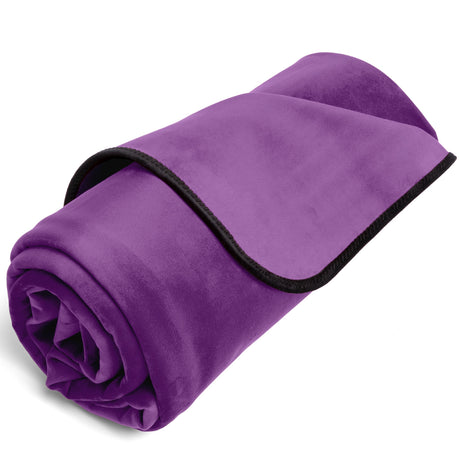 Liberator Fascinator Throw, Travel Size — Purple Velvish - L6793