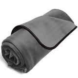 Liberator Fascinator Microvelvet Throw — Travel Size, Grey - L6786