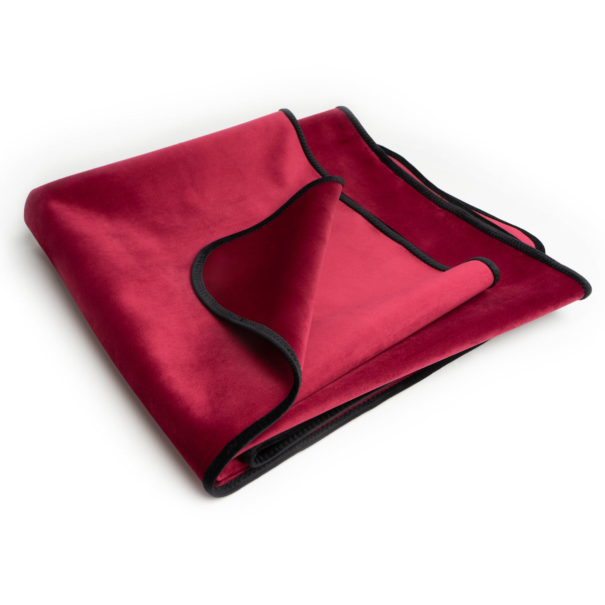 Liberator Fascinator Throw — Travel Size, Merlot Microvelvet - L6329