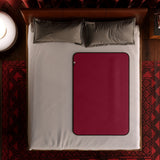 Liberator Fascinator Throw — Travel Size, Merlot Microvelvet - L6329