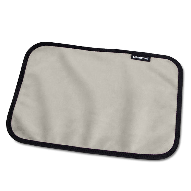 Liberator Fascinator Toy Pad — Microvelvet Moisture-Proof Pad, 11" x 16", Grey - L5647