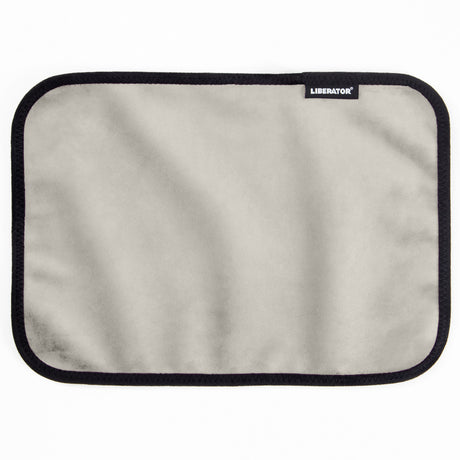 Liberator Fascinator Toy Pad — Microvelvet Moisture-Proof Pad, 11" x 16", Grey - L5647
