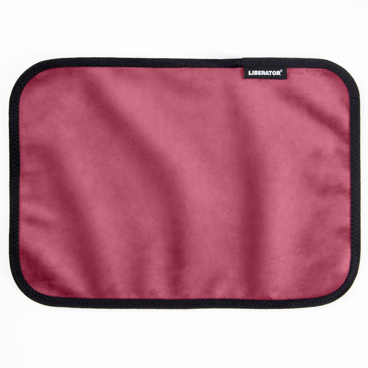 Liberator Fascinator Toy Pad — Microvelvet Moisture‑Proof Pad, Merlot, 11 x 16 in - L5661