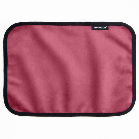Liberator Fascinator Toy Pad — Microvelvet Moisture‑Proof Pad, Merlot, 11 x 16 in - L5661
