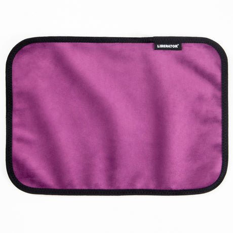 Liberator Fascinator Toy Pad — Microvelvet Moisture-Proof Toy Mat, 11 x 16, Aubergine - L5654