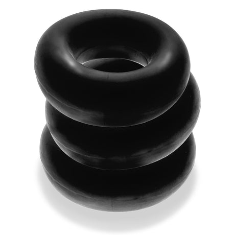 OXBALLS Fat Willy 3-Pack Jumbo Cock Rings — Black - OX-3065-BLK