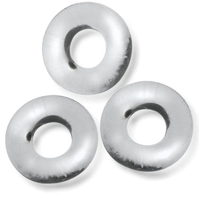 OXBALLS Fat Willy 3-Pack Jumbo Cockrings — Clear - OX-3065-CLR