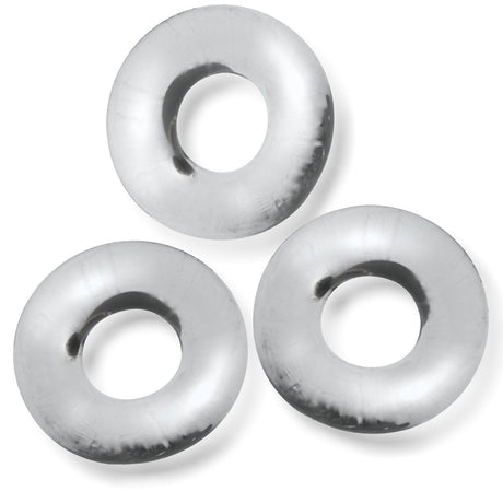 OXBALLS Fat Willy 3-Pack Jumbo Cockrings — Clear - OX-3065-CLR