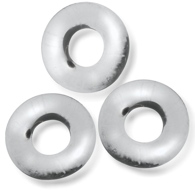 OXBALLS Fat Willy 3-Pack Jumbo Cockrings — Clear - OX-3065-CLR