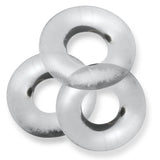 OXBALLS Fat Willy 3-Pack Jumbo Cockrings — Clear - OX-3065-CLR