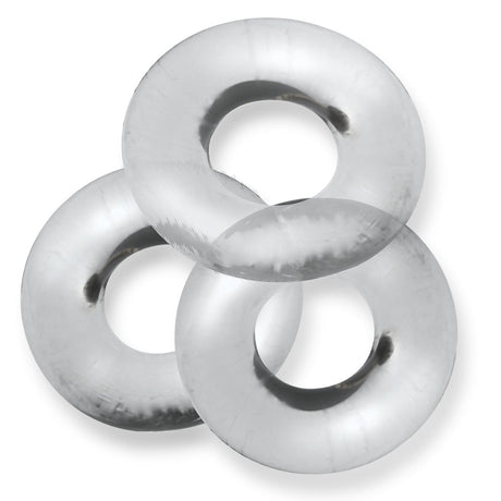 OXBALLS Fat Willy 3-Pack Jumbo Cockrings — Clear - OX-3065-CLR