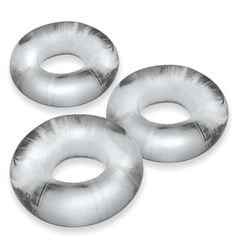 OXBALLS Fat Willy 3-Pack Jumbo Cockrings — Clear - OX-3065-CLR