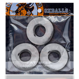 OXBALLS Fat Willy 3-Pack Jumbo Cockrings — Clear - OX-3065-CLR