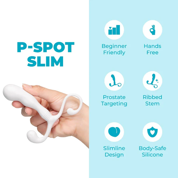 b-Vibe P-Spot Slim Prostate Massager — Hands-Free Anal Stimulator - BV7803