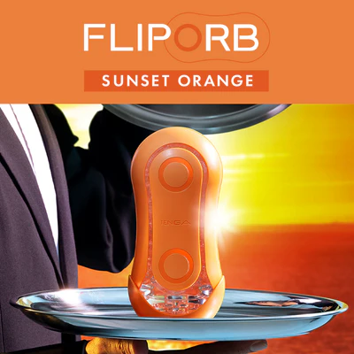 Tenga Flip Orb Sunset Orange Reusable Stroker - TN524