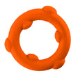 Oxballs Spinner Single Liquid Silicone Cock Ring - Orange - OX-3202-ORG