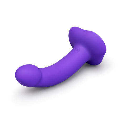 b-Vibe Curved Vibrating Strap-On Kit with 6.5in Silicone Dildo - BV1807