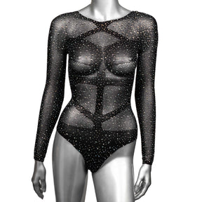 CalExotics Radiance Long Sleeve Bodysuit — One Size, Black - SE3002153