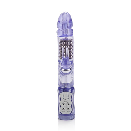 CalExotics Jack Rabbit 5-Row Rotating Anal Stimulator — Purple - SE0610802