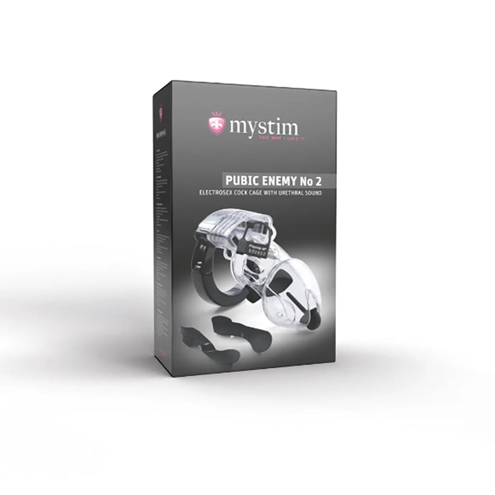 Mystim Pubic Enemy No 2 Cock Cage (E‑Stim, Adjustable) - MY6215