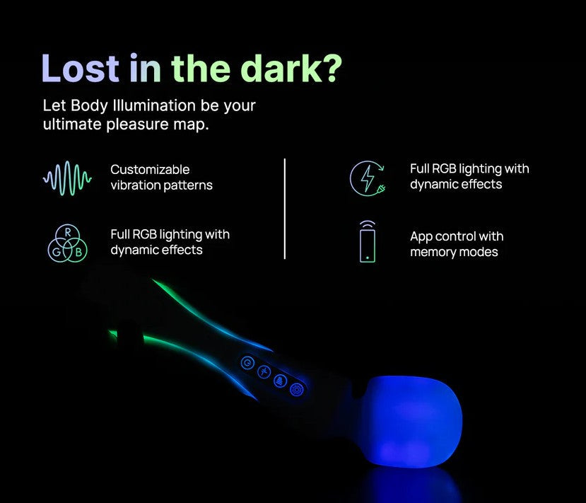 Illumination by Paradise The Wand — Fully Submersible Vibrating Wand - PM-P00542