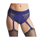 STRAP-ON-ME Diva Lingerie Harness — L, Night Blue - SM7807