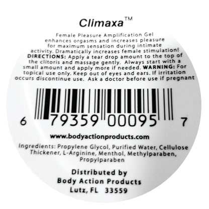 Climax Female Amplification Gel for Women .5 Jar by Body Action