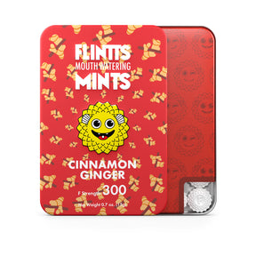 Flintts Mints Cinnamon Ginger Mouth Watering Mints — F-Strength (28–30 per Tin) - FM-CINNGINGER