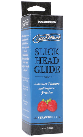 Doc Johnson Goodhead Slick Head Strawberry Personal Lubricant — 4 oz - DJ1361-03-BX