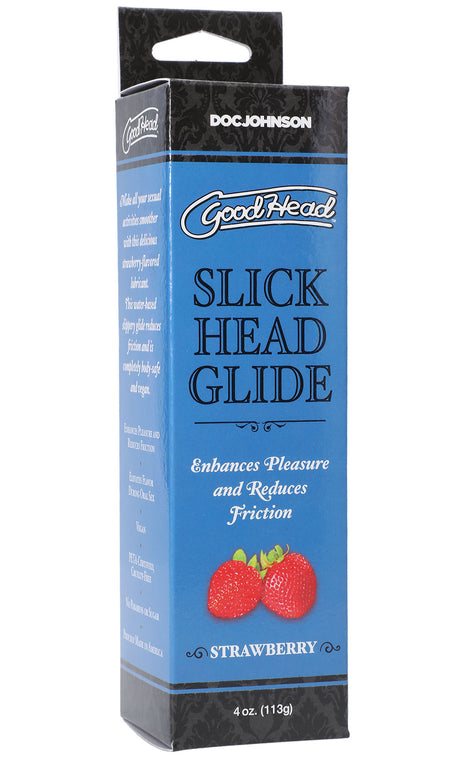 Doc Johnson Goodhead Slick Head Strawberry Personal Lubricant — 4 oz - DJ1361-03-BX