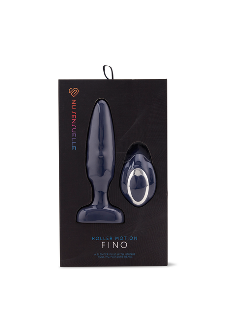 Nu Sensuelle FINO Anal Plug with Roller Motion — Navy Blue - NS3290