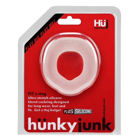 Hunkyjunk FIT Ergo Long-Wear C-Ring, Ice - OX-HUJ-112-ICE