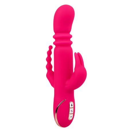 CalExotics Jack Rabbit Signature Heated Triple Fantasy Rabbit - Pink - SE0609903