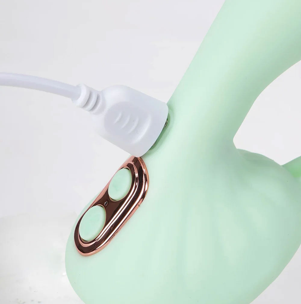 Maia Toys Averi Liquid Silicone Dual Vibration Anal Vibrator, Green — image 5