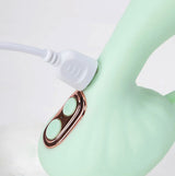 Maia Toys Averi Liquid Silicone Dual Vibration Anal Vibrator, Green — image 5