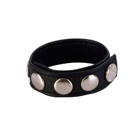 CalExotics Colt Adjustable 5-Snap Leather Cock Ring - SE6843302
