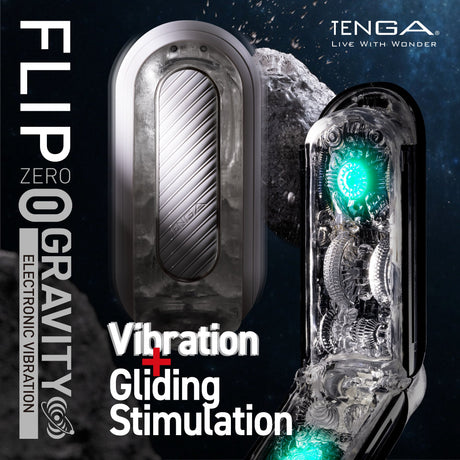 Tenga Flip Zero Gravity EV Electronic Vibrating Masturbator — White - TN386