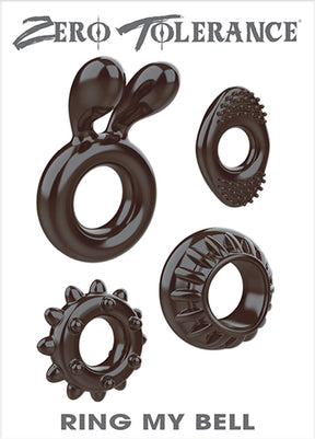 Evolved Novelties Ring My Bell 4-Pack Cock Ring Set - ZE-CR-4388-2