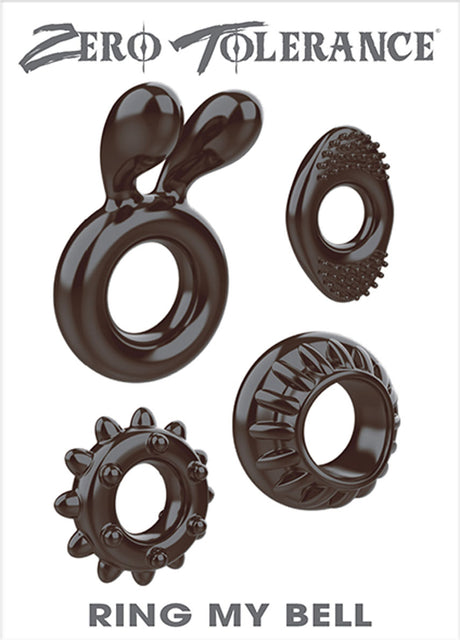 Evolved Novelties Ring My Bell 4-Pack Cock Ring Set - ZE-CR-4388-2