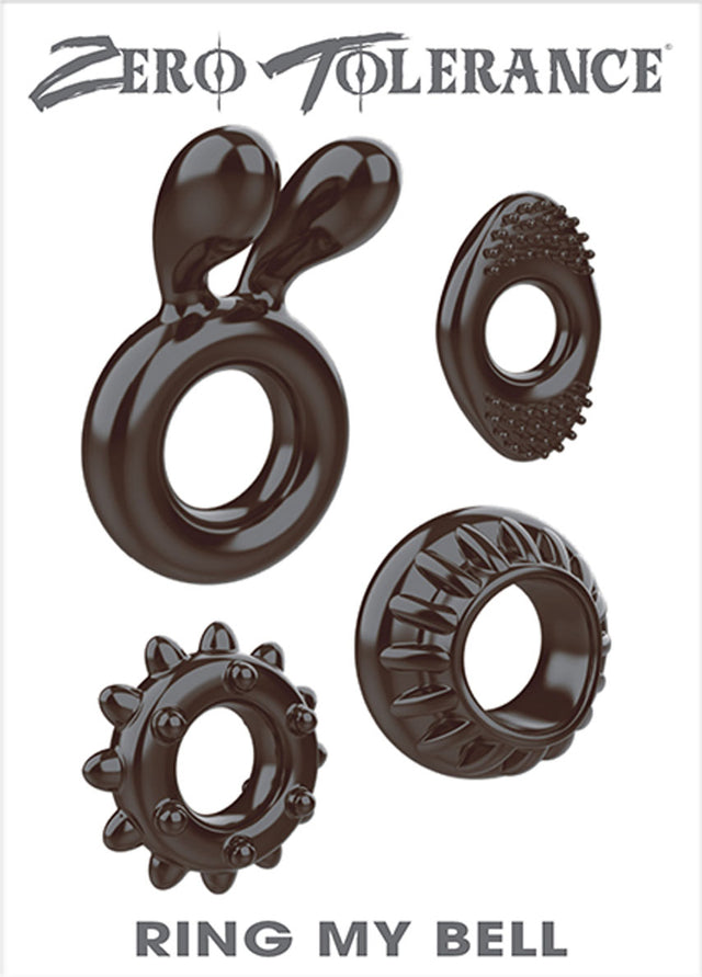 Evolved Novelties Ring My Bell 4-Pack Cock Ring Set - ZE-CR-4388-2