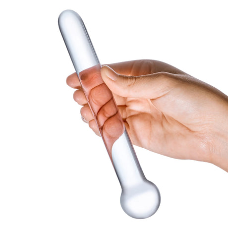 7 Inch Straight Glass Dildo by Electric Novelties