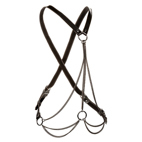 CalExotics Multi Chain Cross-Back Harness — Black - SE3101203
