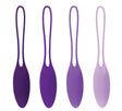 Playboy Pleasure Put In Work Kegel Balls Set — Acai Ombre, 4 Weights - PB-KB-2444-2